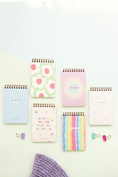 Matt Notebook Set de 6 blocnotes pentru caiet de buzunar