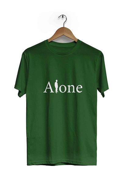 herotasarım Μπλουζάκι με κοντομάνικο Alone - Bll4682
