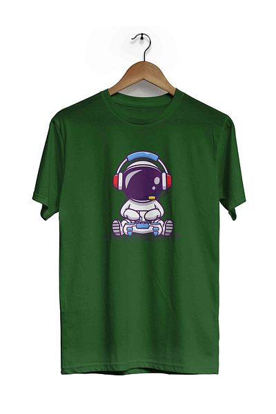 herotasarım Μπλουζάκι με κοντό μανίκι Astronaut Gamer - bll4987