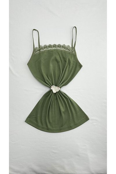 Clara Butik Дамски потник от памук и ликра с връзки и въжени презрамки, комплект от 2 броя, икономичен