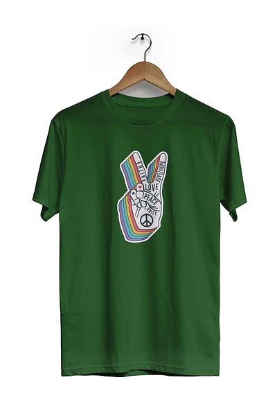 herotasarım Peace κοντομάνικο μπλουζάκι - Bll4527