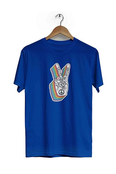 herotasarım Peace κοντομάνικο μπλουζάκι - Bll4527