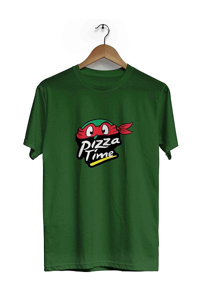 herotasarım Pizza Time κοντομάνικο μπλουζάκι - bll4474