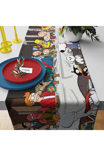 The Lucid Lab Champions Last Supper Runner Cover - 40 cm X 140 cm