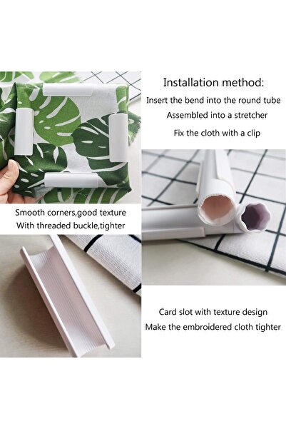 Skc Klipsli Boru Nakış Kasnağı 27.9*27.9 cm