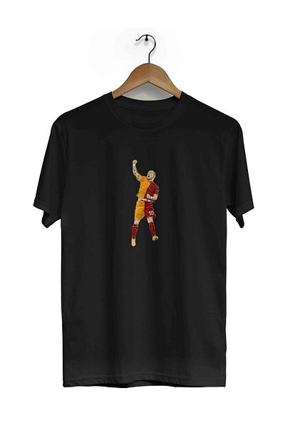 herotasarım Μπλουζάκι με κοντό μανίκι Wesley Sneijder - bll4397