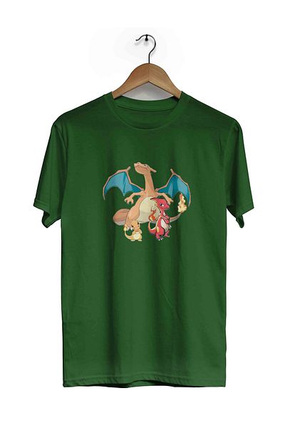 herotasarım Μπλουζάκι με κοντό μανίκι Pokemon Charmander - Bll4798