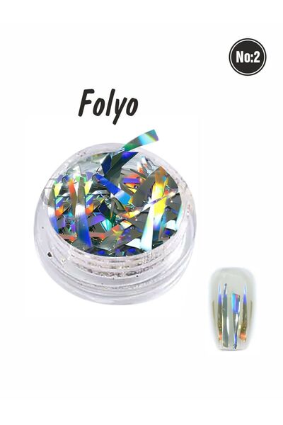 Ocean Tırnak Süsleme Folyo Parçaları Nail Art Tırnak Süsleme Şeritleri