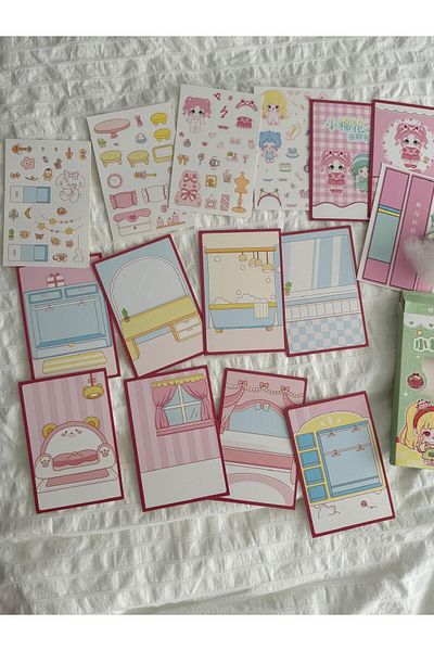 Planet Butik Purple Princess World DIY 3D Model Notebook DIY