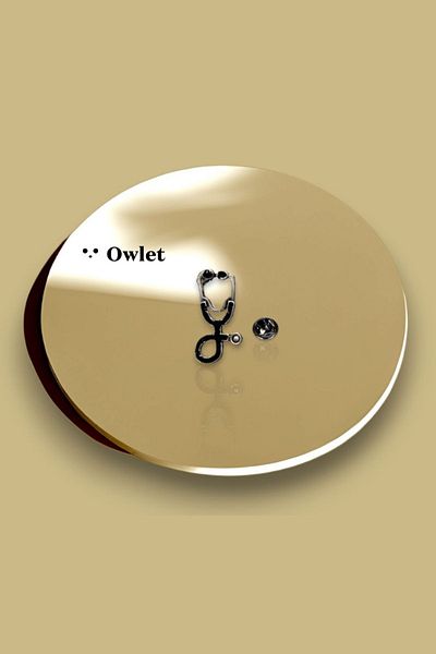 Owlet Medikal Στηθοσκόπιο Καρφίτσα Καρφίτσα Κολάρα