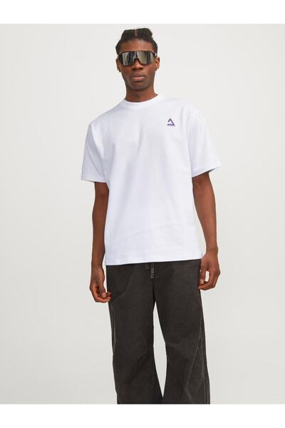 Jack & Jones Ανδρικό μπλουζάκι με στάμπα με λαιμόκοψη - 12258622