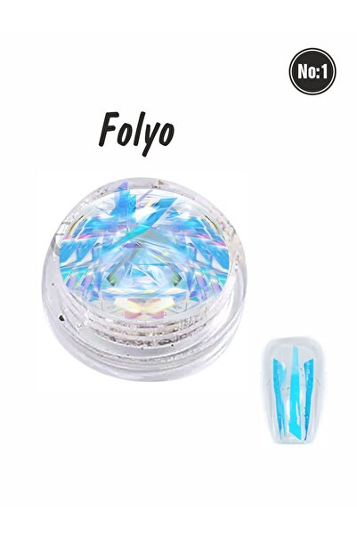 Ocean Tırnak Süsleme Folyo Parçaları Nail Art Tırnak Süsleme Şeritleri