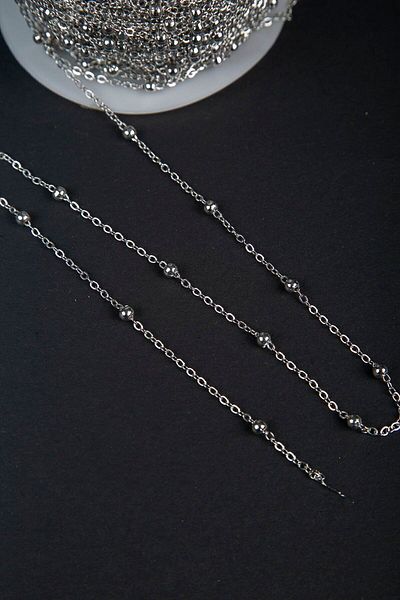 yiğit aksesuar 10 Meters Silver Color Metal Bulk Meter Chain Jewelry Material Necklace Bracelet