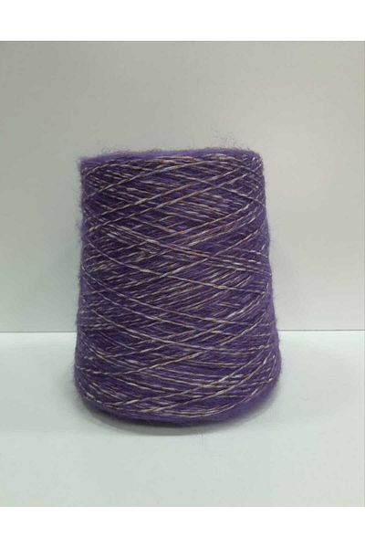 İPLİKOUTLET Χρυσό Glitter Purple Lase Mohair 200 γραμμάρια