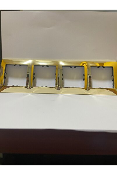 HUZUR Simon Metal Altın Dörtlü Çerçeve