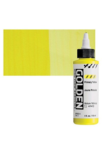 Golden High Flow Sıvı Akrilik Boya 118 Ml Seri 2 Primary Yellow