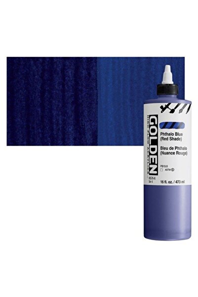 Golden High Flow Sıvı Akrilik Boya 473 Ml Seri 4 Phthalo Blue (Red Shade)
