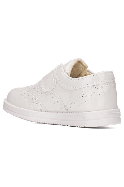 Nstil Günlük Erkek Çocuk Bej Cırtlı Dikişli Kaymaz Taban Sünnet Düğün Okul Ayakkabısı 06