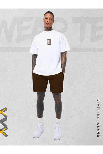 WEARTEX Yeni Sezon 2'li Dead and Alive Baskılı  Şort T-shirt Takım