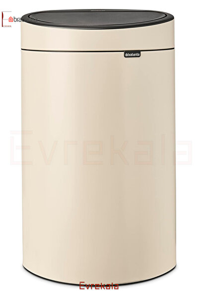 Brabantia Büyük Çöp Kutusu 40 Lt Çöp Kovası -evrekala- Yeni Bej Seri Dokunmatik