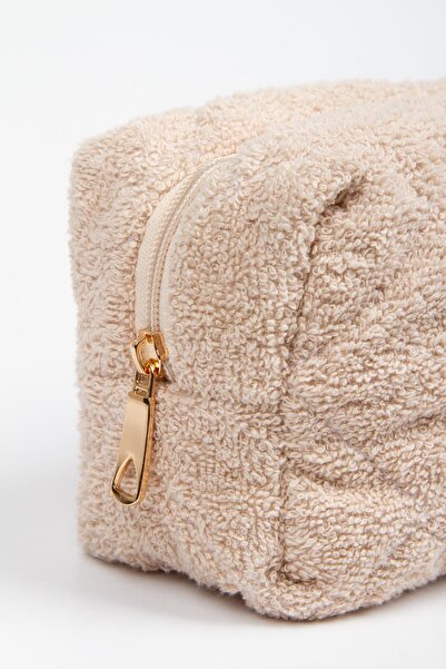 BAHELS Bej Havlu Süper Boy Makyaj Çantası