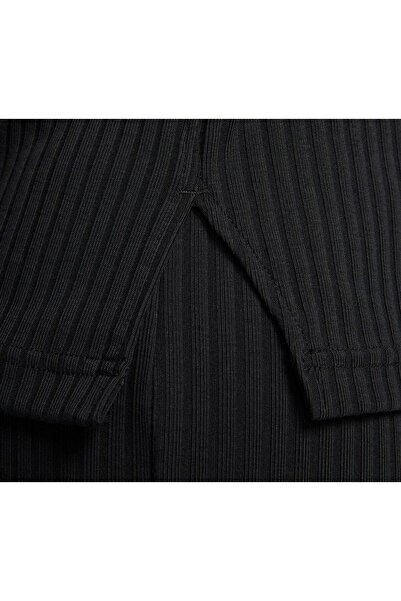 Nike Sportswear Fitilli Jarse Siyah Uzun Kollu Kadın Üst