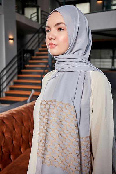 Scarf Jacquard Cotton Shawl
