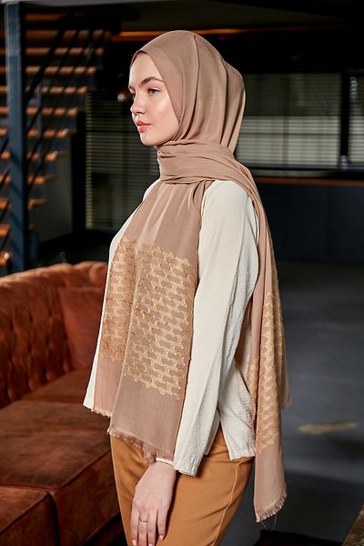 Scarf Βαμβακερό σάλι ζακάρ