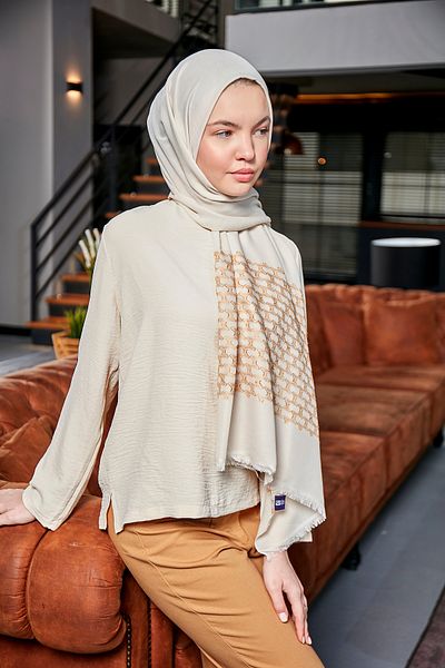 Scarf Βαμβακερό σάλι ζακάρ