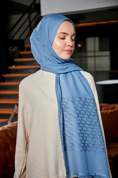 Scarf Βαμβακερό σάλι ζακάρ