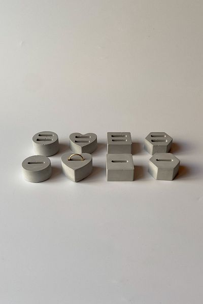 sin istanbul 8 Pieces Ring Stand Gray