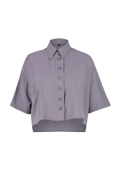 Trendyol Collection Oversize Gray Poor Sleeve Shirt - Wide Fit TWOSS20GO0381