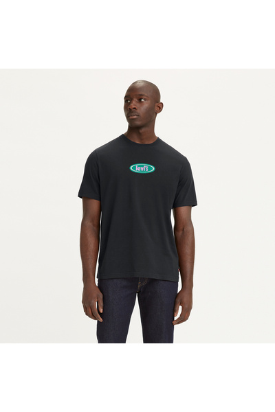 Levi's تي شيرت LE SS للرجال باللون الأسود