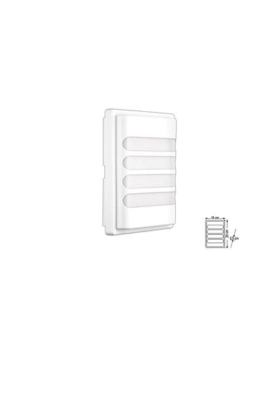 AC AYDINLATMA Komet 30W Led Luminaire - White Case, 3200K Yellow Light