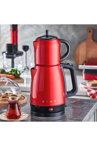 Sinboy 5832 Carmen Red Electric Steel Tea Machine