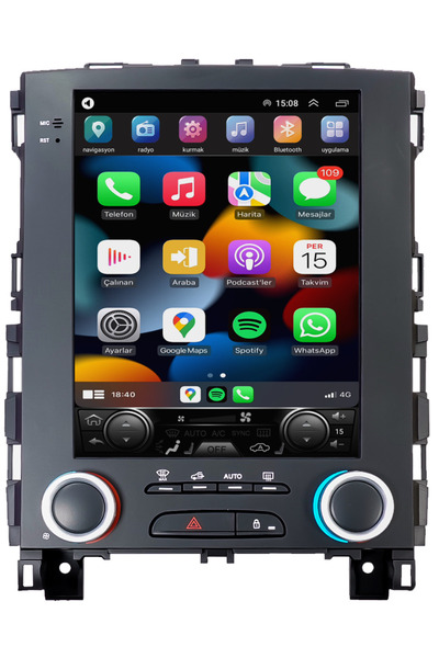 Genel Markalar Renault Megane 4 Tesla Android Carplay Multimedya 2017-2023 2G...