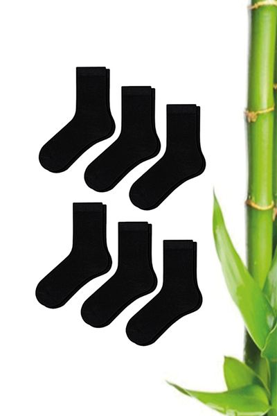 MEM SOCKS Комплект от 6 унисекс детски чорапи до глезена от бамбук