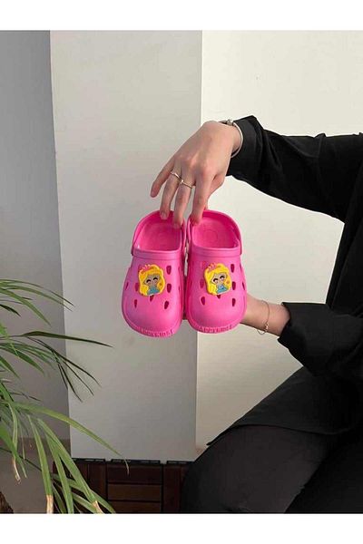 Behtah Kundura Girl Boy Child 2 Pieces Jibbitz Ornate Gift Closed Front Garden Pool Daily Sandals Slippers