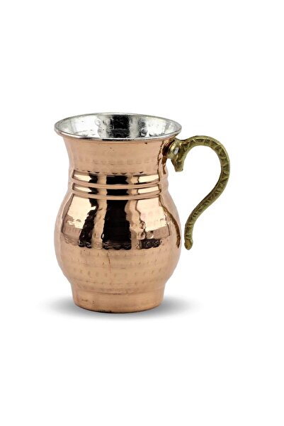 Sonay Bakırcılık 6 أكواب نحاسية حمراء مع تأثير