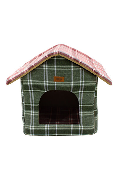 Lepus Kedi ve Köpek Yatağı Shack House Yatak Haki