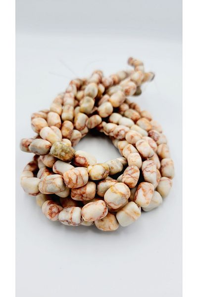 Yüksel Boncuk Σειρά από φυσική πέτρα Jasper 10x14 mm