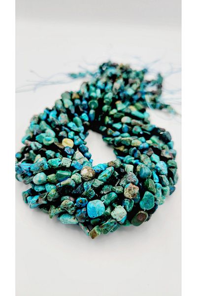 Yüksel Boncuk Amorphous Chrysocolla Stone Natural Stone String