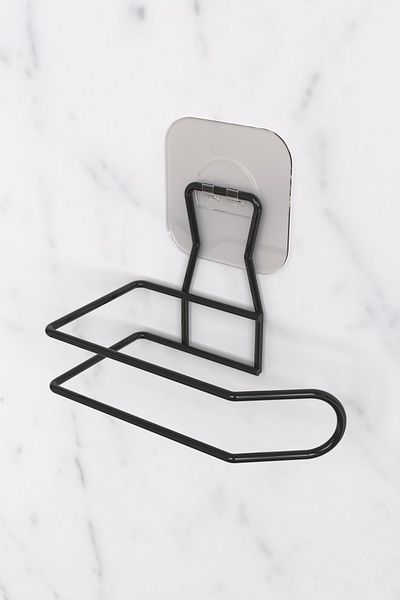 KARTEYA Sticker Adhesive Decorative WC Toilet Paper Holder Stylish Bathroom Accessory WC Paper Holder