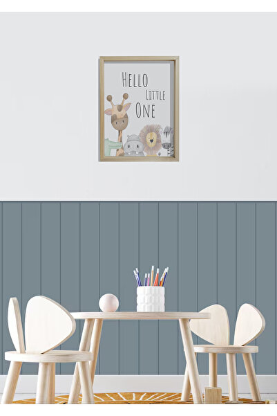 WALLHUMAN Çizgili Ahşap Panel Görünümlü Duvar Sticker