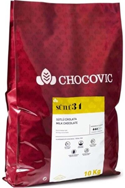 CHOCOVİC Sütlü Pul Çikolata %34 10 KG