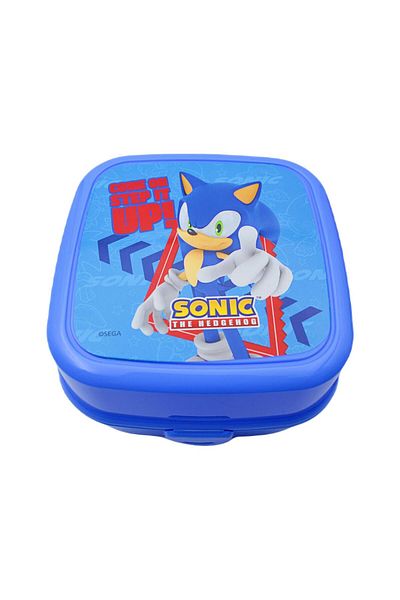 Sonic Cutie de prânz cu 4 compartimente în interiorul lingură-furculiță