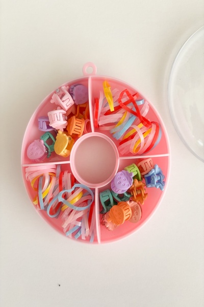 Pretty Mixed Color Latch Buckle and Knitting Rubber