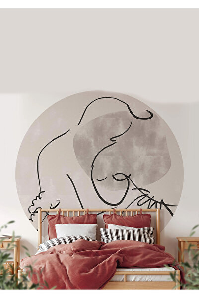 WALLHUMAN Boho - Bohem Tarzında Daire Duvar Sticker