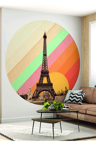 WALLHUMAN Αυτοκόλλητο τοίχου Boho - Circle σε μποέμικο στυλ