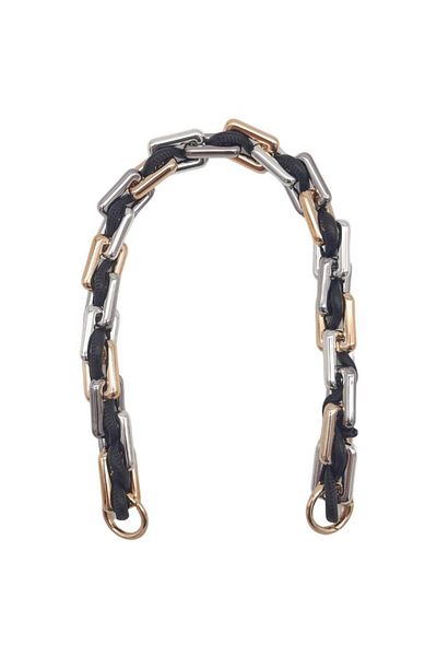 angel çanta aksesuar Accesoriu geantă Angel 45 cm piele unghiulară lanț acrilic colorat culoare neagră piele inel cu arc